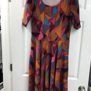 Lularoe Nicole dress sz L like new